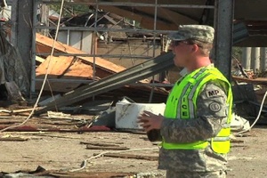Alabama Guard in Tuscaloosa Manning Entry Control Points