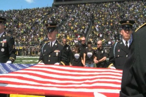 University of Oregon Spring Game Military Appreciation Day