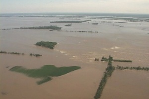 Illinois Levee and Flood Aerial Footage with Sen. Mark Kirk
