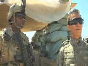 U.S. Soldiers Visit Afghan Outpost