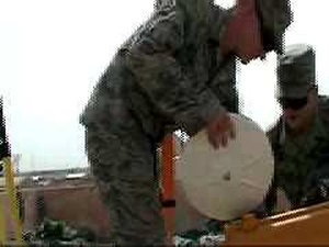 Prime Beef Squadron Airmen Set Up Satellite