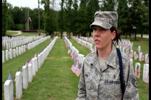 Soldiers and Airmen Decorate Arkansas State Veterans Cemetery for Memorial Day