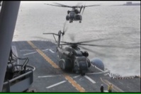 Marines Board Ships Pior to Fleet Week New York 2011