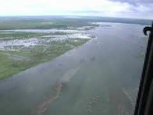 Missouri River Flooding at Fox Island