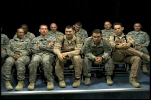 Soldiers Watching the Indy 500 Race