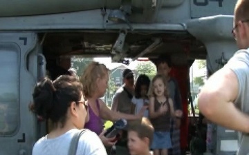 Sailors Speak With Guests During Fleet Week