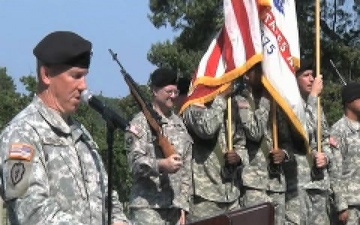 First Army Cases Their Colors for Rock Island