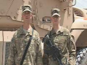 Spc. Thomas Ahr and 1st Lt. Tom Travis