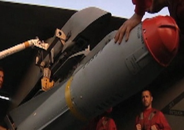 Strike Fighter Squadron 211 Load a Maverick Missile