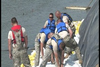 Airmen Battle Flood