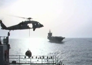 Resuppling the Enterprise Strike Group