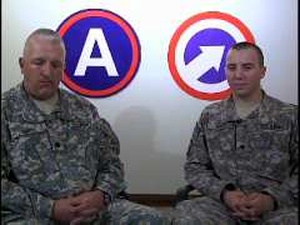 Lt. Col. Keith Hunt, Spc. Andrew Hunt