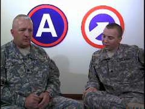 Lt. Col. Keith Hunt and Spc Andrew Hunt