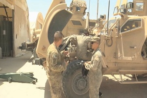 Mechanics Keep Vehicles Battle Ready - Package, Short