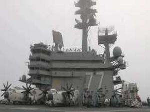 USS George H.W. Bush Pulling Out of Cartagena, Spain