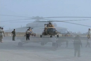 New Helicopter Arrival and Dedication at Camp Taji