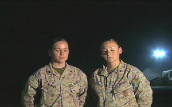 Cpl. Aine Feaser and Cpl Aisling Feaser