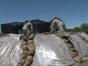 Iowa Guard Airmen on Levee Patrol along the Missouri River in Sioux City, Iowa