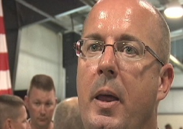 COL Shane Halbrook 4-19th Agribusiness Development Team Departure Ceremony Interview