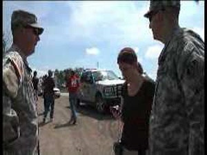 Missouri Guard reacts to levee spillage b-roll