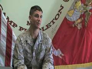 Student in Corporals Course Participates in an Interview