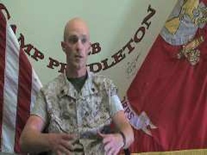 A Marine Participates in an Interview About Corporals Course