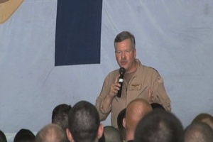 Vice Adm. Mark Fox Holds an All Hands Call