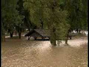 Mississippi River flooding in Bellevue, IA