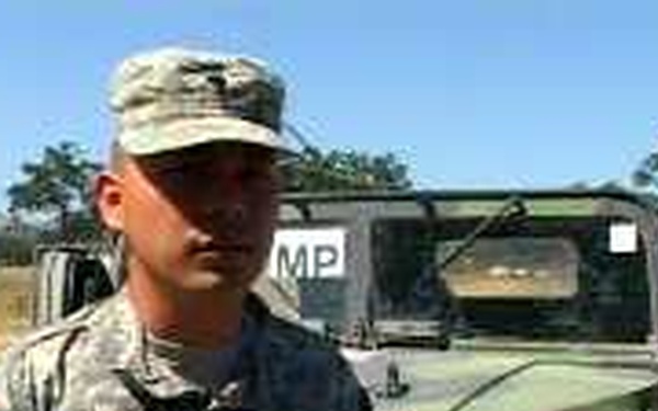 368th Military Police Track Speeding on Ft. Hunter Liggett, CA