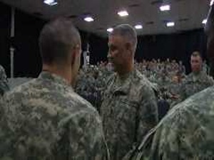 Sgt. Major of the Army Visits Troops in Iraq