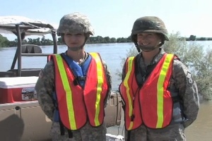 Joint Force Medics Working at Dakota Dunes, SD Flood Response