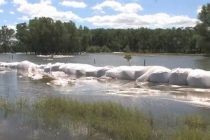 Dakota Dunes Flooding - Mud Lake Patrol B-roll
