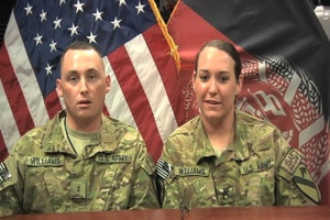 Chief Warrant Officer David Williams and Staff Sgt. Erica Williams