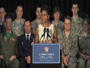 First Lady Visits Vermont Soldiers