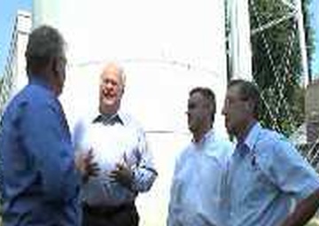 Governor Nixon and Maj. Gen. Stephen Danner survey flood conditions 1July11 B-roll