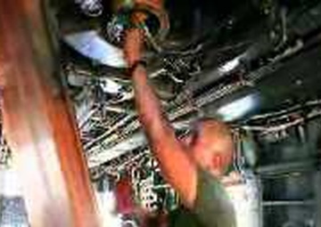 Cpl. Steven Murillo Performs Flight Hours Inspection