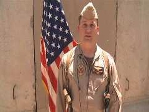 Navy Lt. Cmdr. Cory Plocher for the Cardinals