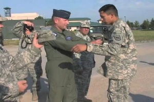 Missouri River Flooding-Dakota Dunes, SD-PFC Crow Eagle Promotion