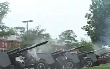 Presidential Salute Battery 50 Gun Salute to the Nation B-Roll
