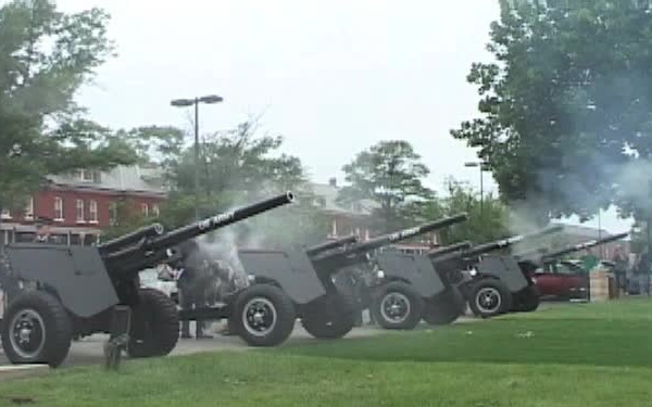 Presidential Salute Battery 50 Gun Salute to the Nation B-Roll