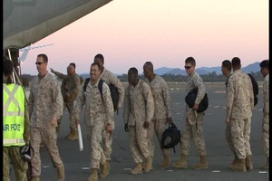 US Marine depart Rockhampton during Talisman Sabre 2011