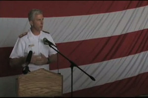 Rear Admiral Craig Faller and Capt. Ronald Reis Speak to Families