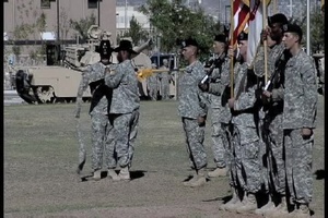 4BCT, 1AD Casing Colors at Fort Bliss