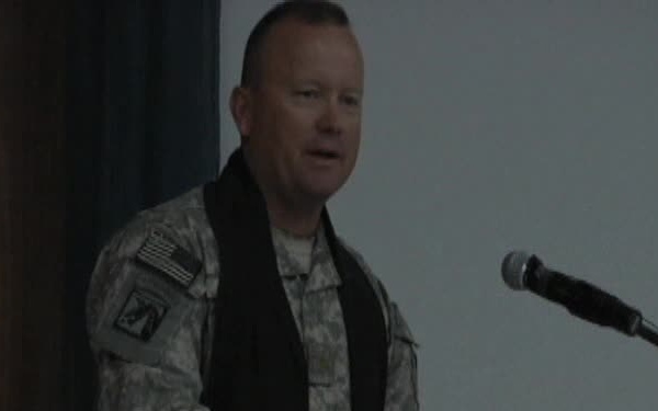 Memorial Ceremony for Sgt. Cofield in Iraq, Part 3