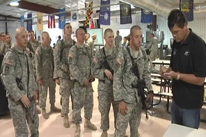 Michael Waltrip visits Camp Atterbury, Part 2
