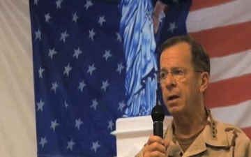 Admiral Mike Mullen Visits Camp Leatherneck