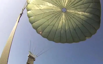 United Kingdom Soldier Performs Airborne Jump During Rapid Trient 2011