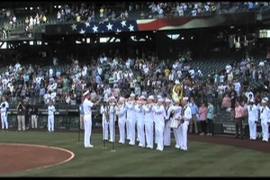 Sailor Throws Out First Pitch