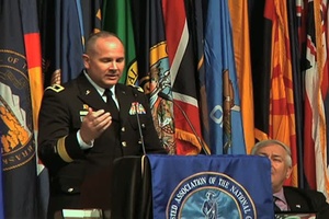 National Guard Senior Leadership Address Soldiers at EANGUS 2011