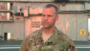 Interviews from Texas Military Forces Water Jump Exercise